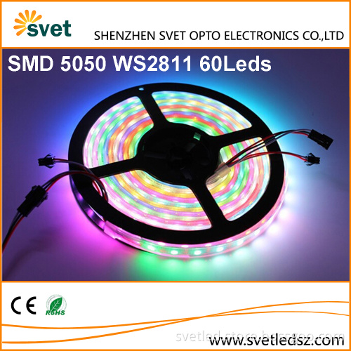 WS2811IC Chip-built-in Digital Addressable RGB LED Strip, 12V, 16.4Ft/reel, Sold by reel